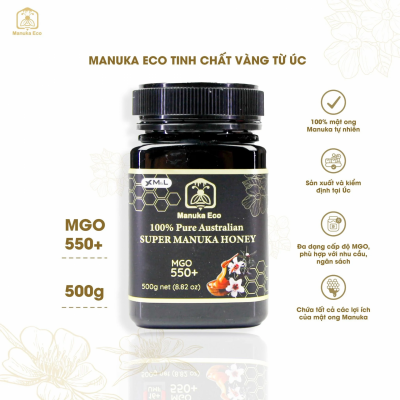 Mật Ong Manuka Eco MGO 550+ Chính Hãng Từ Australia - 500g