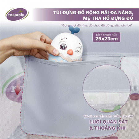 Thanh chắn giường điều chỉnh độ cao 4Babies 015 Hello Baby 1.8M