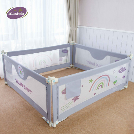 Thanh chắn giường điều chỉnh độ cao 4Babies 015 Hình cầu vồng 2.0M