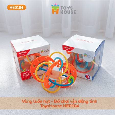 Vòng luồn hạt - Đồ chơi vận động tinh ToysHouse HE0104 - Màu xanh