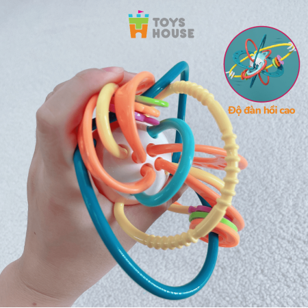 Vòng luồn hạt - Đồ chơi vận động tinh ToysHouse HE0104 - Màu xanh