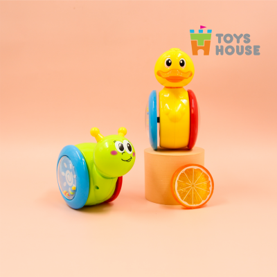 Đồ chơi lật đật có bánh xe cho bé Toyshouse 008-1 hình ốc sên ngộ nghĩnh