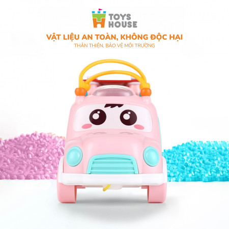 Đồ chơi tiền giáo dục cho bé - ô tô thả khối kết hợp đàn gõ Xylophone ToysHouse HE8036