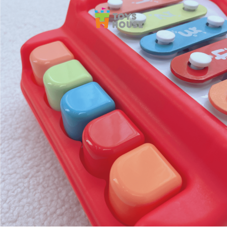 Đàn piano kết hợp đàn gõ Xylophone 5 phím cho bé ToysHouse HE8011