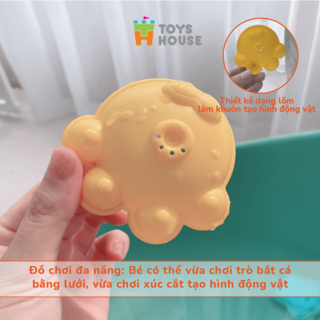 Vợt bắt cá, set 5 sinh vật biển ToysHouse HE0229