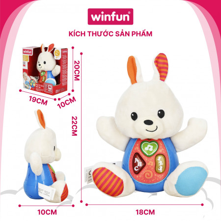 Đồ chơi sơ sinh - tiền giáo dục: chú thỏ phát nhạc vui nhộn Winfun 0687-01