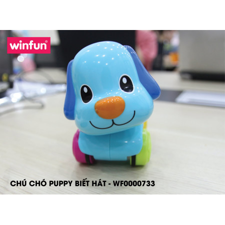 WF000733 Chú chó Puppy biết đi, có đèn nhạc vui nhộn Winfun