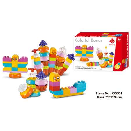 Đồ chơi Smoneo Duplo Lego 66001 - Bộ đồ chơi lắp ghép Những ly kem nhiều màu 30 chi tiết Toyshouse 