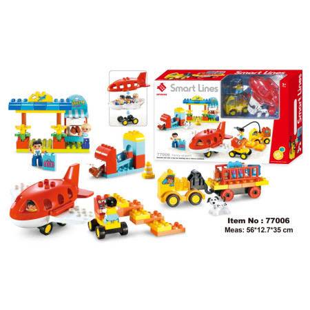  Đồ chơi Smoneo Duplo Lego 77006 - Bộ đồ chơi lắp ghép Sân bay vui nhộn 88 chi tiết Toyshouse 