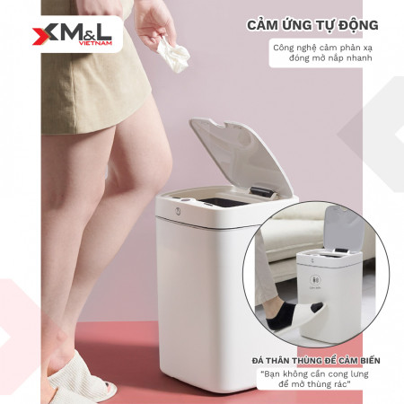 Thùng rác cảm ứng thông minh 18 lít M&L