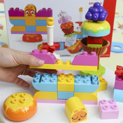 Đồ chơi Smoneo Duplo Lego 66001 - Bộ đồ chơi lắp ghép Những ly kem nhiều màu 30 chi tiết Toyshouse 