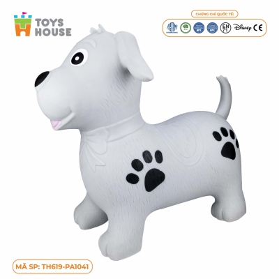 Thú nhún hình cún con màu xám Toys house PA1041