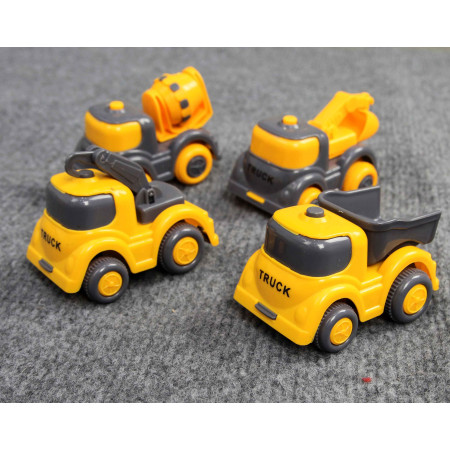 Set 4 ô tô mô hình xây dựng Toys House 709C