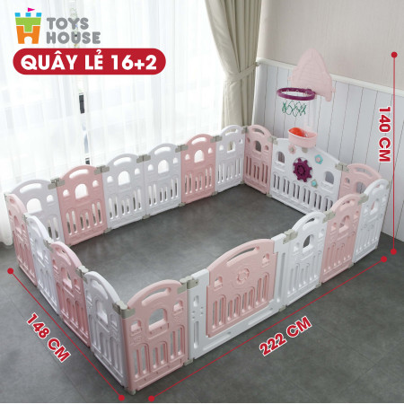 Quây bóng hình máy bay KT 222*148*63cm Toyshouse  WM19086-QBB +6 (16+2) + cột bóng rổ