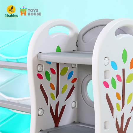 Kệ để đồ chơi, đồ dùng đa năng cho bé hình cây Size L, KT 115*36*91 Toys House WM21E122