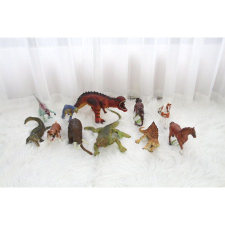 Đồ chơi động vật cho bé Recur DW330-Toys House - hình khủng long Pachycephalosaurus (xanh dương)