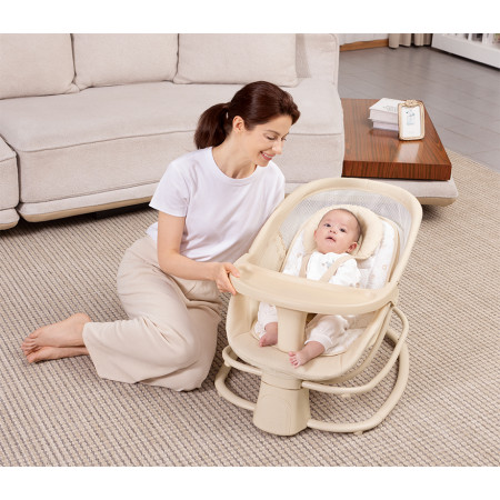 Nôi ru ngủ thư giãn kết hợp ghế ngồi ăn dặm, ghế ngồi đọc sách cho bé Mastela 8081- 8085 - 8087