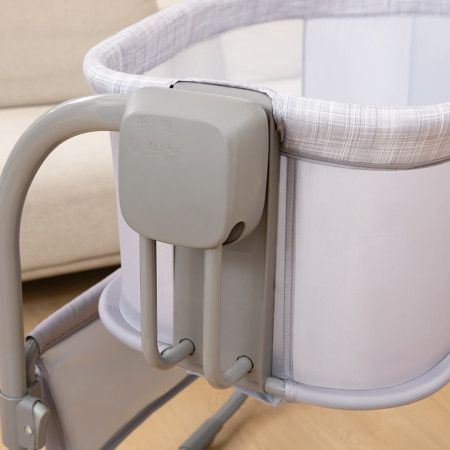 Nôi Ghép Cạnh Giường Đa Năng 3in1 Mastela 08602 Cao Cấp – Nôi Điện Đung Đưa Ru Ngủ, Cũi Mini & Nôi Em Bé An Toàn