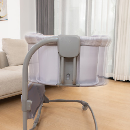 Nôi Ghép Cạnh Giường Đa Năng 3in1 Mastela 08602 Cao Cấp – Nôi Điện Đung Đưa Ru Ngủ, Cũi Mini & Nôi Em Bé An Toàn