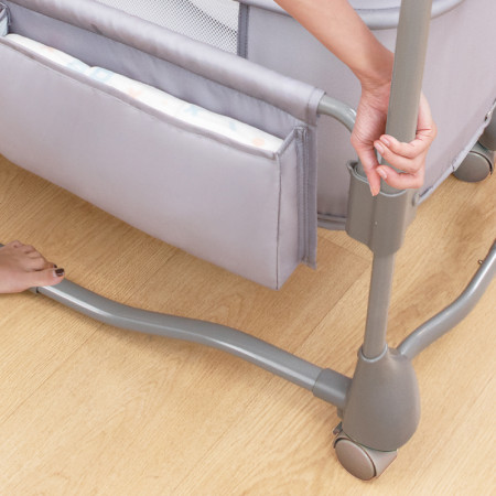 Nôi Ghép Cạnh Giường Đa Năng 3in1 Mastela 08602 Cao Cấp – Nôi Điện Đung Đưa Ru Ngủ, Cũi Mini & Nôi Em Bé An Toàn