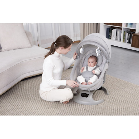 Nôi Điện Mastela Infini Orbit – Nôi Ru Ngủ Cao Cấp Hình Số 8, Giấc Ngủ Ngọt Ngào Cho Bé (#30911 – #30912)
