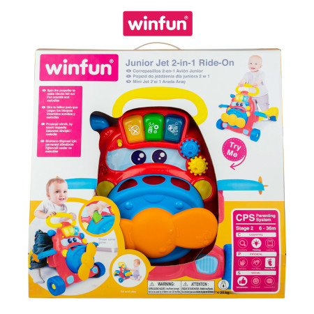 Xe tập đi cho bé kết hợp xe chòi chân thả khối có nhạc Winfun 0875-01