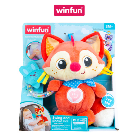 Đồ chơi treo nôi cảm ứng phát nhạc - bạn cáo dễ thương Winfun 720021-01
