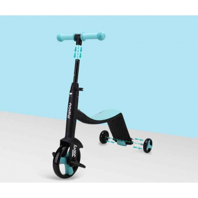 Siêu xe biến hình Scooter, chòi chân, cân bằng 3 trong 1 cho bé từ 1 tới 6 tuổi Nadle TF3 Joovy CHÍNH HÃNG