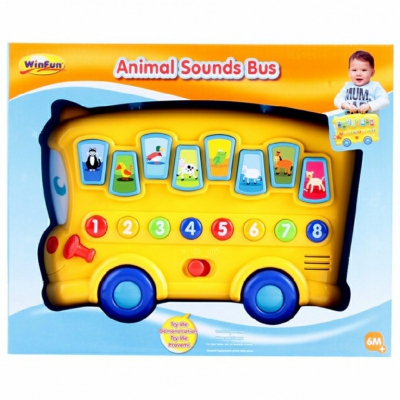Xe bus dạy bé học số và nhận biết con vật Winfun - 0676
