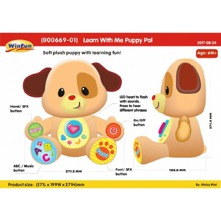 Chó Puppy biết hát 000669 hiệu Winfun