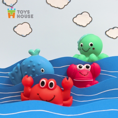 Set đồ chơi tắm 4 món hình sinh vật biển Toys House 0321-TH-DC025