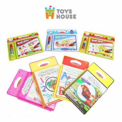 Sách tô màu thần kỳ bút nước Toys House – món quà ý nghĩa cha mẹ dành cho con| Dành Cho Bé Yêu