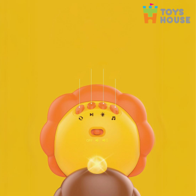 Sư tử tập bò có nhạc cho bé Toyshouse HE0705- Màu Vàng