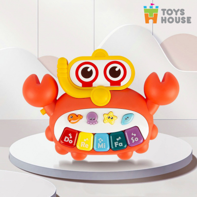 Đàn nhạc điện tử cho bé hình con cua nhiều màu sắc Toyshouse HE0535