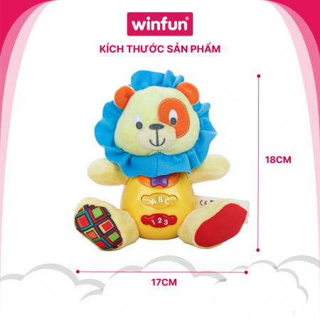 Đồ chơi sơ sinh, tiền giáo dục: Sư tử phát nhạc, học tiếng anh vui nhộn - Winfun 0691-01