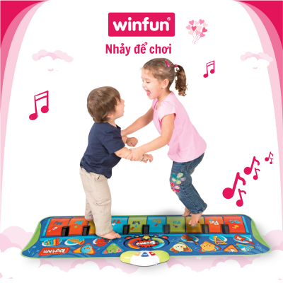 Thảm đàn Size lớn cho bé 130*48cm -nhảy cùng nhịp điệu - Winfun 2507-NL