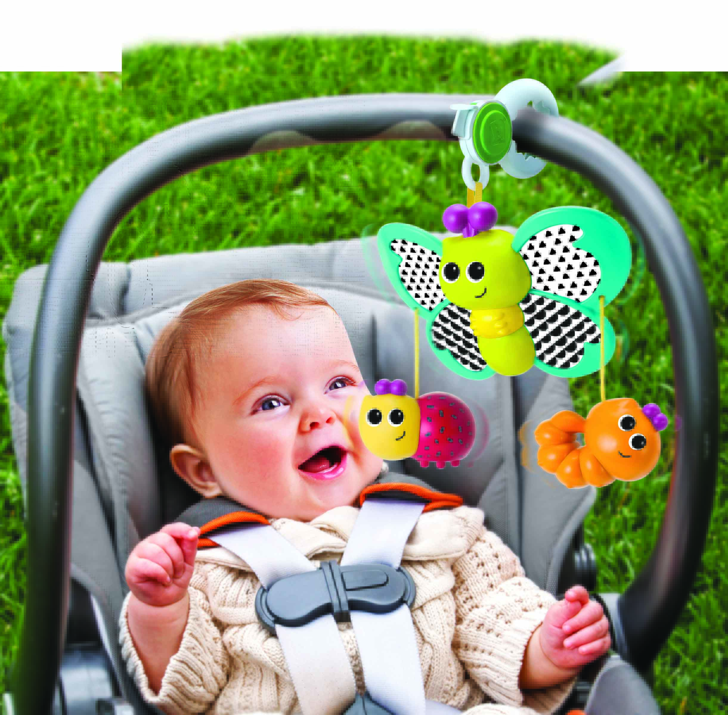 Treo cũi, xe đẩy hình chú bọ vui nhộn BKIDS 004376 chính hãng