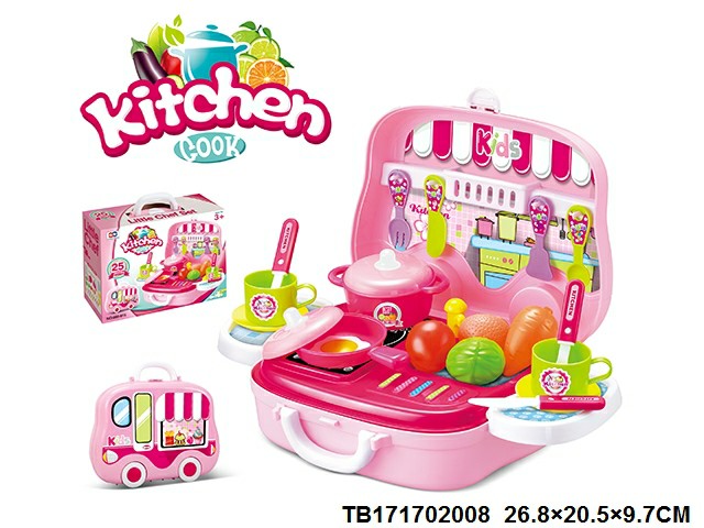 Hộp bếp nấu ăn hình ô tô Toys House 008-915, đồ chơi phù hợp cho bé gái