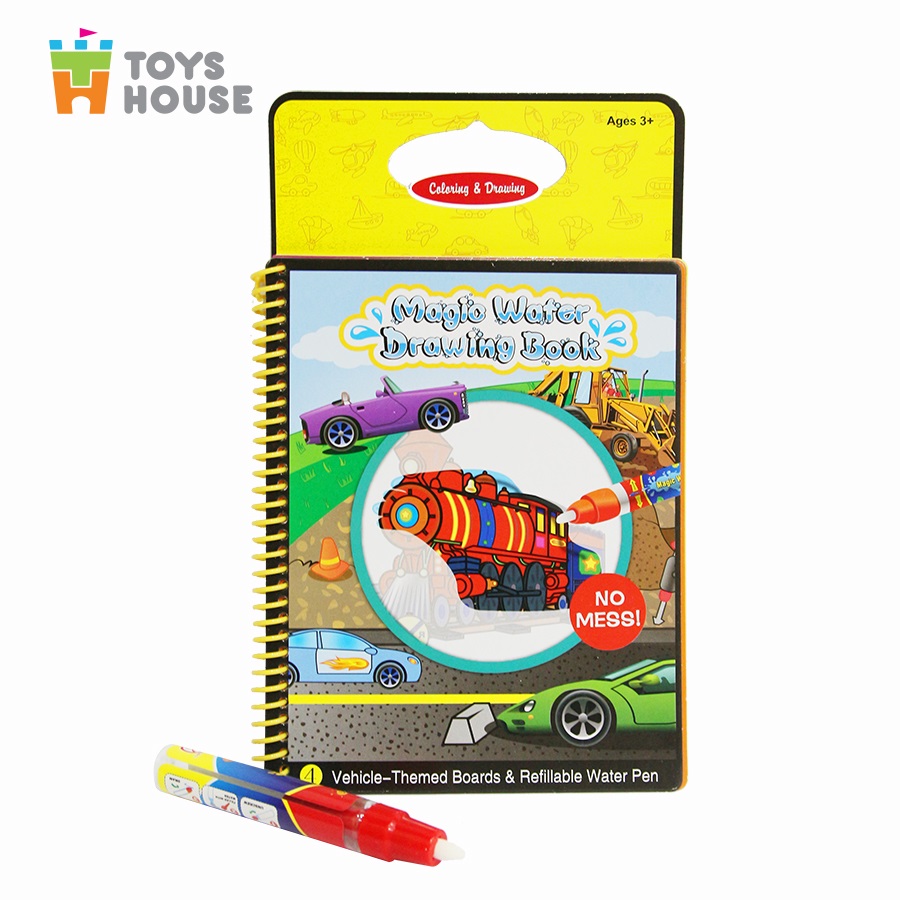 Sách tô màu bút nước thần kỳ Toys House size 29 làm từ chất liệu nhựa an toàn đảm bảo sức khoẻ của trẻ