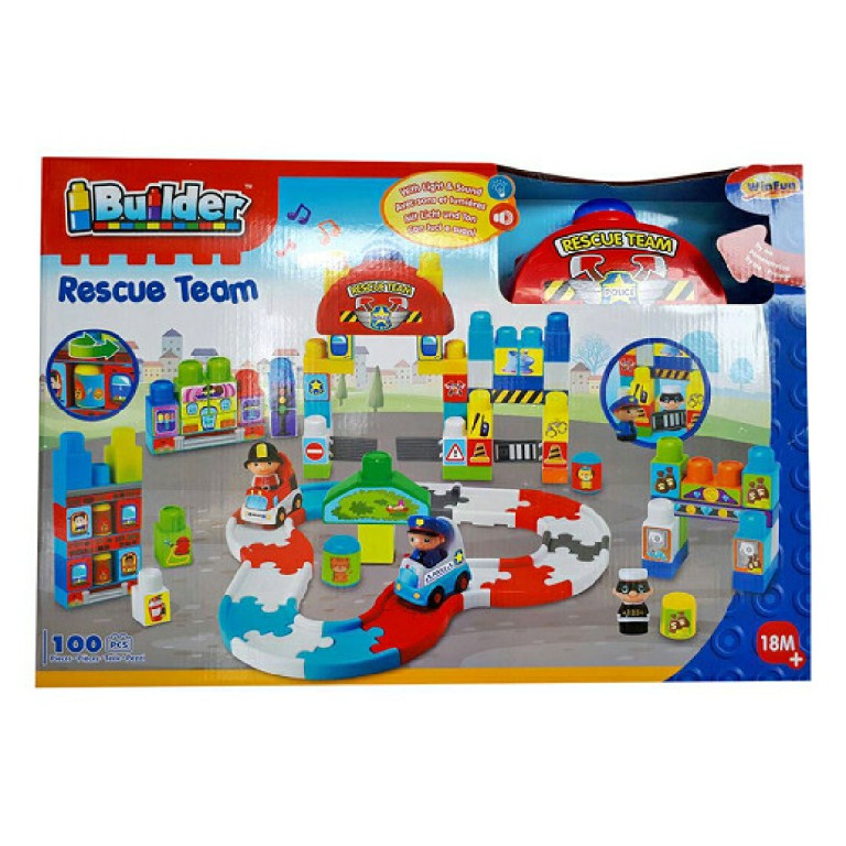 Xếp hình cứu hỏa Winfun 1649 hỗ trợ trí não bé phát triển tốt hơn